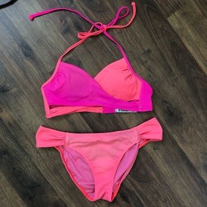 VS PINK cutout wrap bikini set